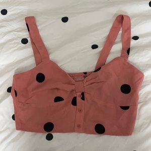 BB DAKOTA BNWT Medium Polka Dot Crop Top